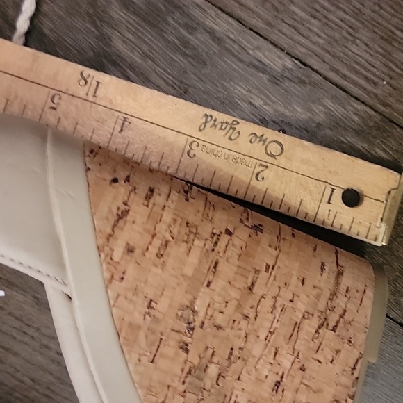 💥MODA SPANA cork wedge heel strappy embroidery Sz 9.5 - Picture 7 of 7